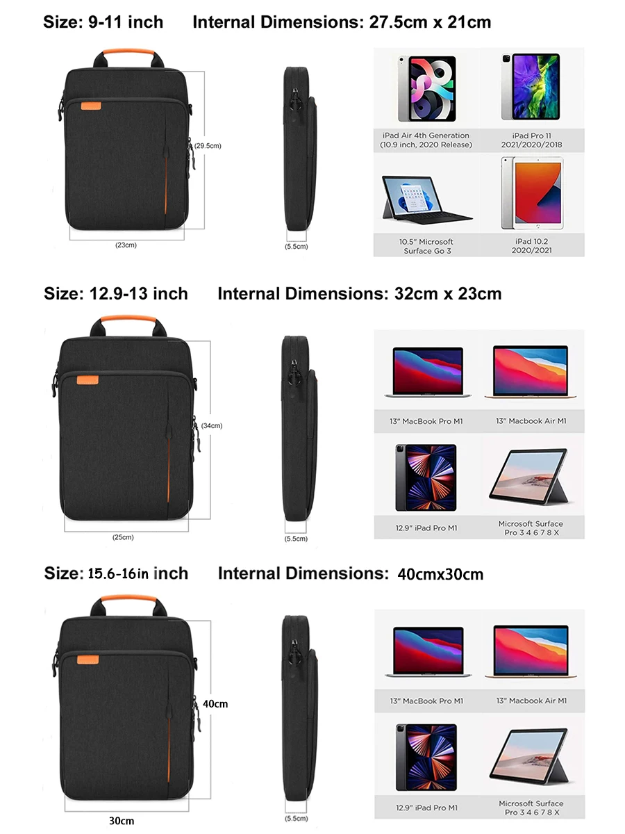 Tablet Shoulder Sleeve Bag For IPad air pro 12.9\