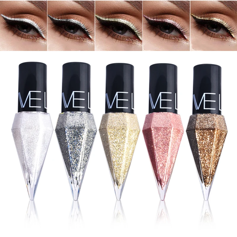 Single diamond Sparkling Liquid eyeliner Pearl