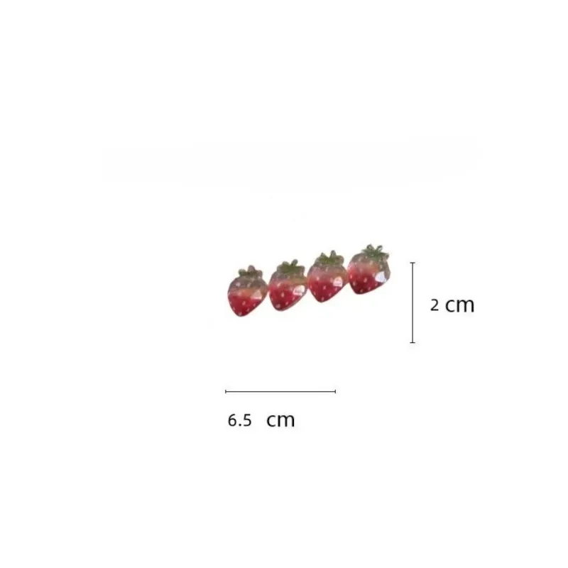 Lovely Sweet Strawberry Pattern Hair Clips, Niche Side Top Barrettes Suitable Practical Clip To Organize Bangs Trendy Ornaments