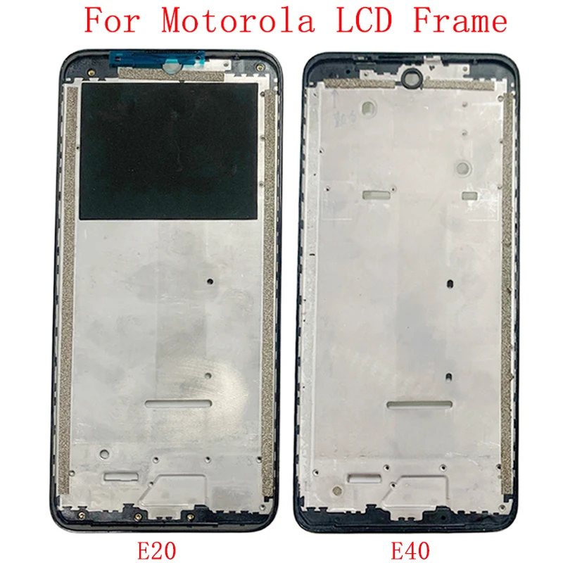 Middle Frame LCD Bezel Plate Panel Chassis Housing For Motorola Moto E20 E40 Phone Metal LCD Frame Repair Parts