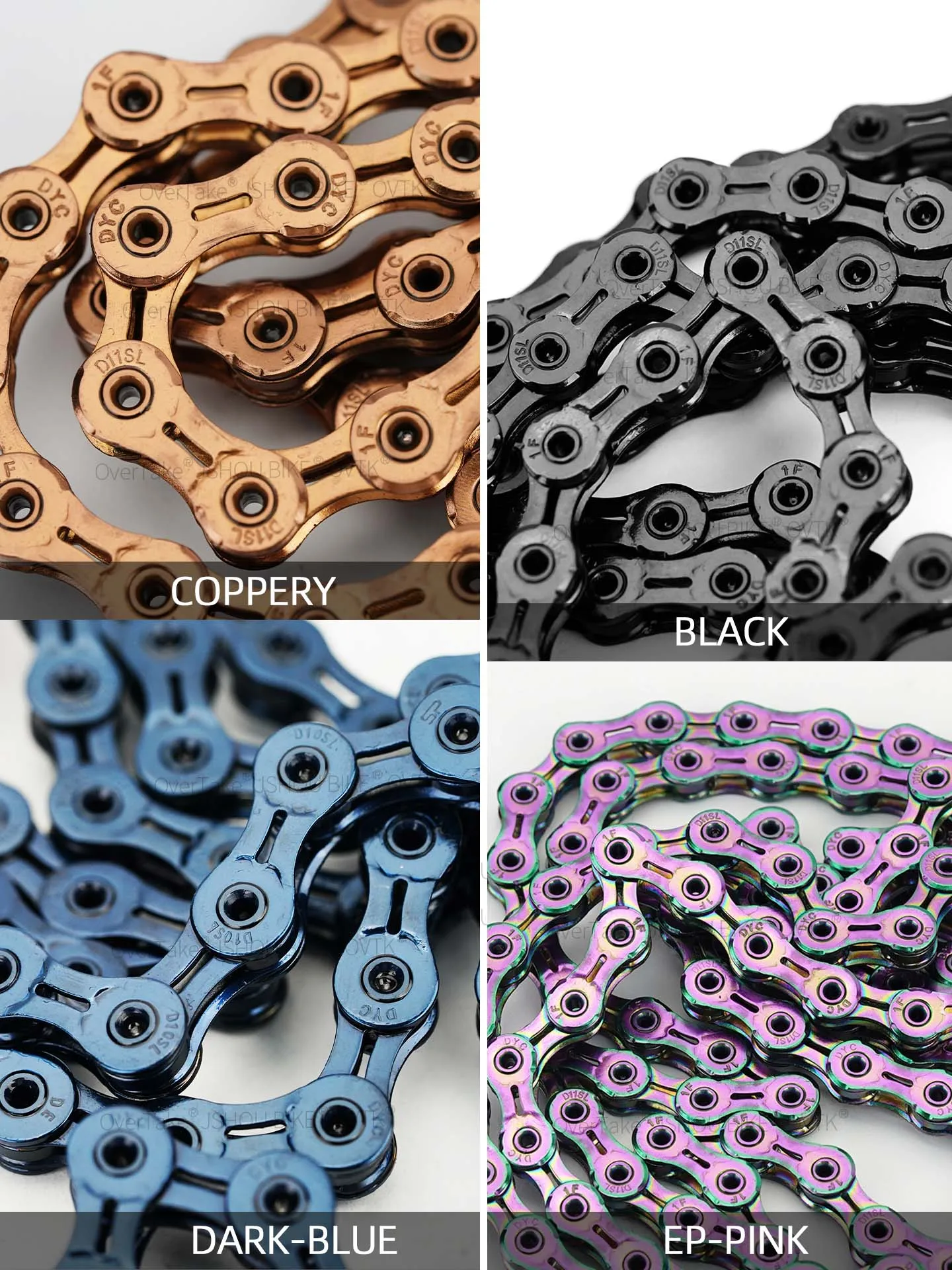DYC 10/11 speed Bike Chain Ultra-light weight Colorful Hollowed-out MTB Road Bicycle For shimano SRAM DA Shimano Cycling parts - view 4