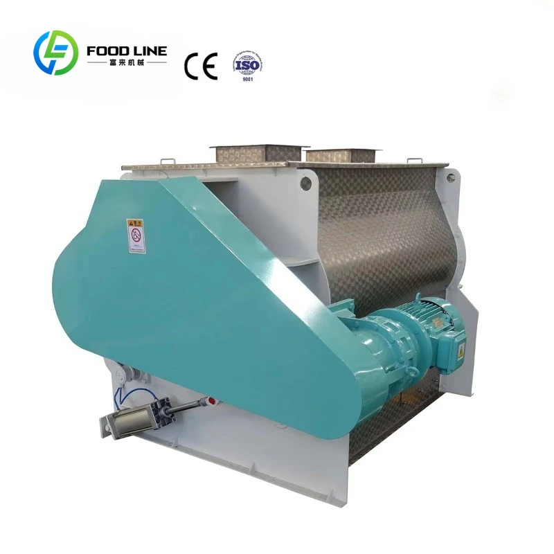 Customized Double Shaft Paddle Mixer for Cattle Farm Animal Feed Hot Sale Industrial Grade for Livestock Feed Mixing Use