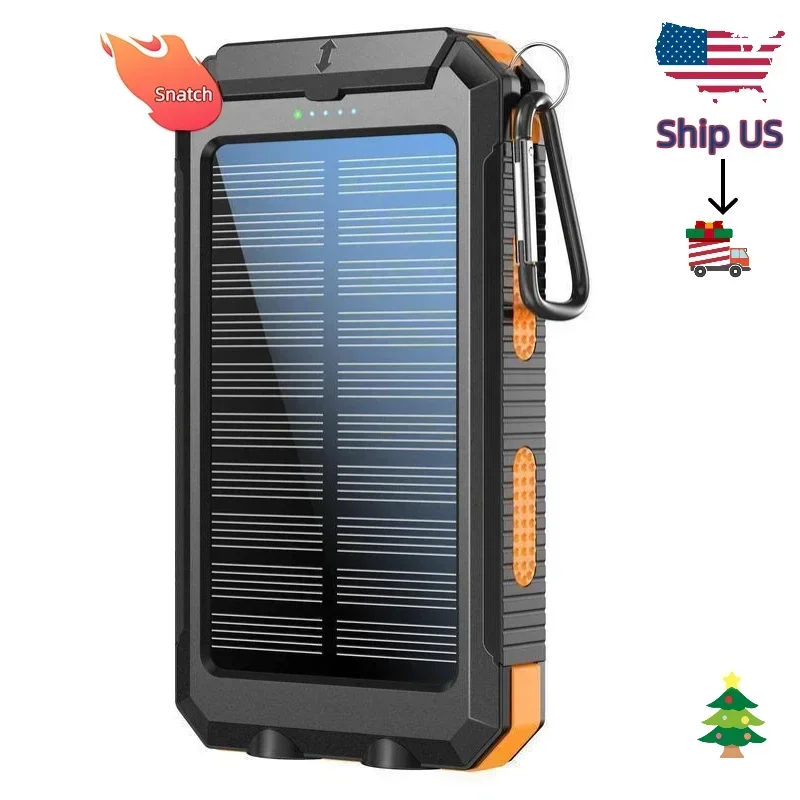 

Устали от проблем с разряженными телефонами на улице Солнечный повербанк на 10000 мАч с защитой от воды, быстрой зарядкой и компасом