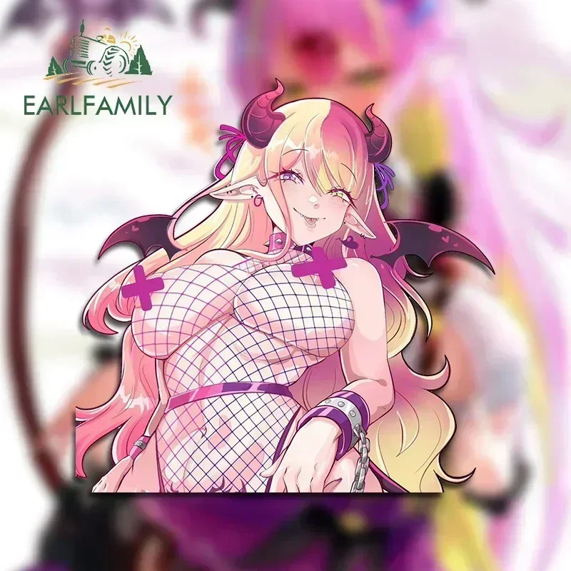 

EARLFAMILY for Succubus Marin Hentai Car Stickers Waterproof Fashionable Decals Atv Sunscreen Car Accessories Van Gadget