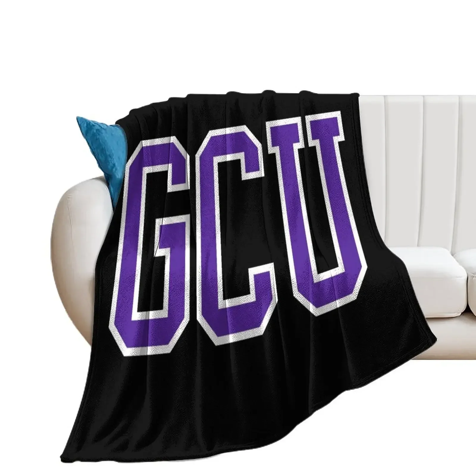 gcu - college font Throw Blanket Camping Bed linens Weighted Blankets