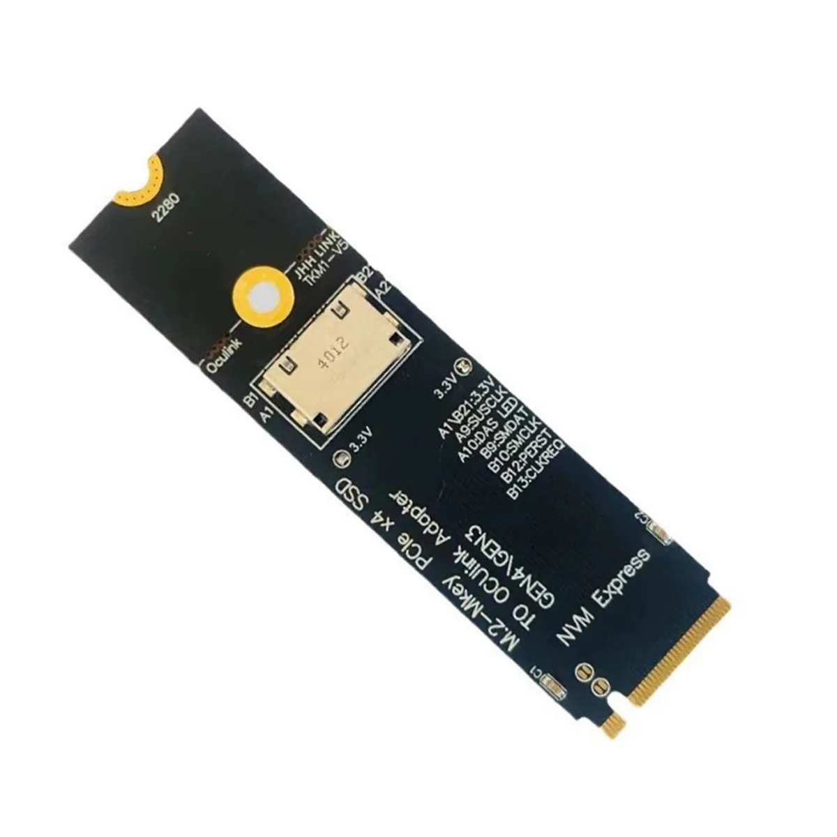 M.2 M-Key PCIe X4 SSD TO oculink อะแดปเตอร์ SFF-8612 Gen4/Gen3สำหรับ2.5นิ้ว U.2 NVMe (SFF 8639)SSD PCI-E NGFF ไรเซอร์การ์ด