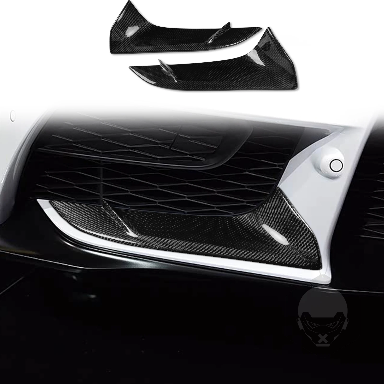 Carbon Fiber Car Front Splitters For Toyota Supra GR A90 A91 2020-2024 Car Front Bumper Lower Garnish Cover Body Kits