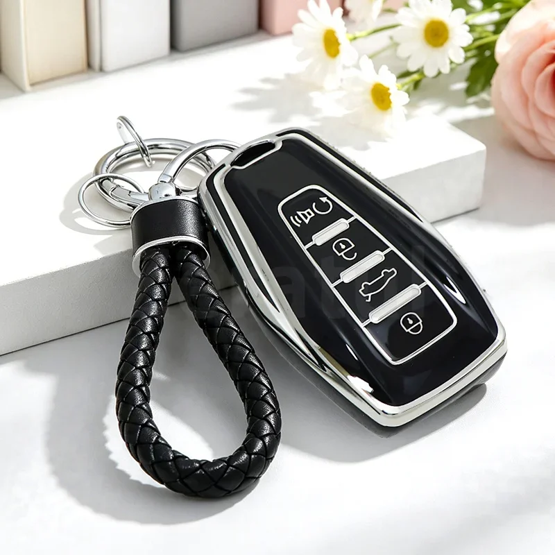 For Geely Atlas Boyue Pro Borui Coolray NL3 EX7 SUV GT GC9 Emgrand X7 Xingyue Car Key Case Cover Bag Shell Holder Accessories