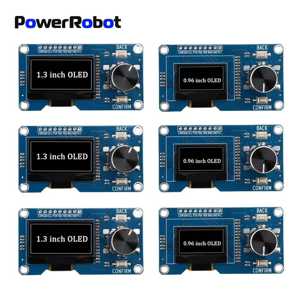 

0.96 1.3 Inch White OLED Display, driver ssd1306 sh1106,EC11 Rotary Encoder, IIC Interface for Arduino, DIY Electronics,Screen
