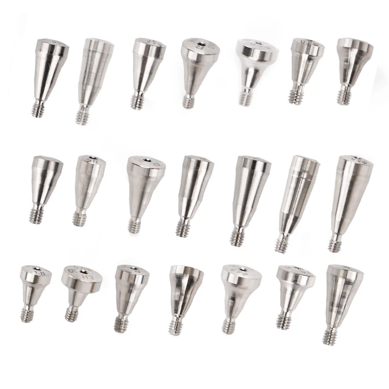 10Pcs Titanium Healing Abutment Regular for Osstem Healing Base Transfer Rod Healing Caps Oral Accessories Implant Platform