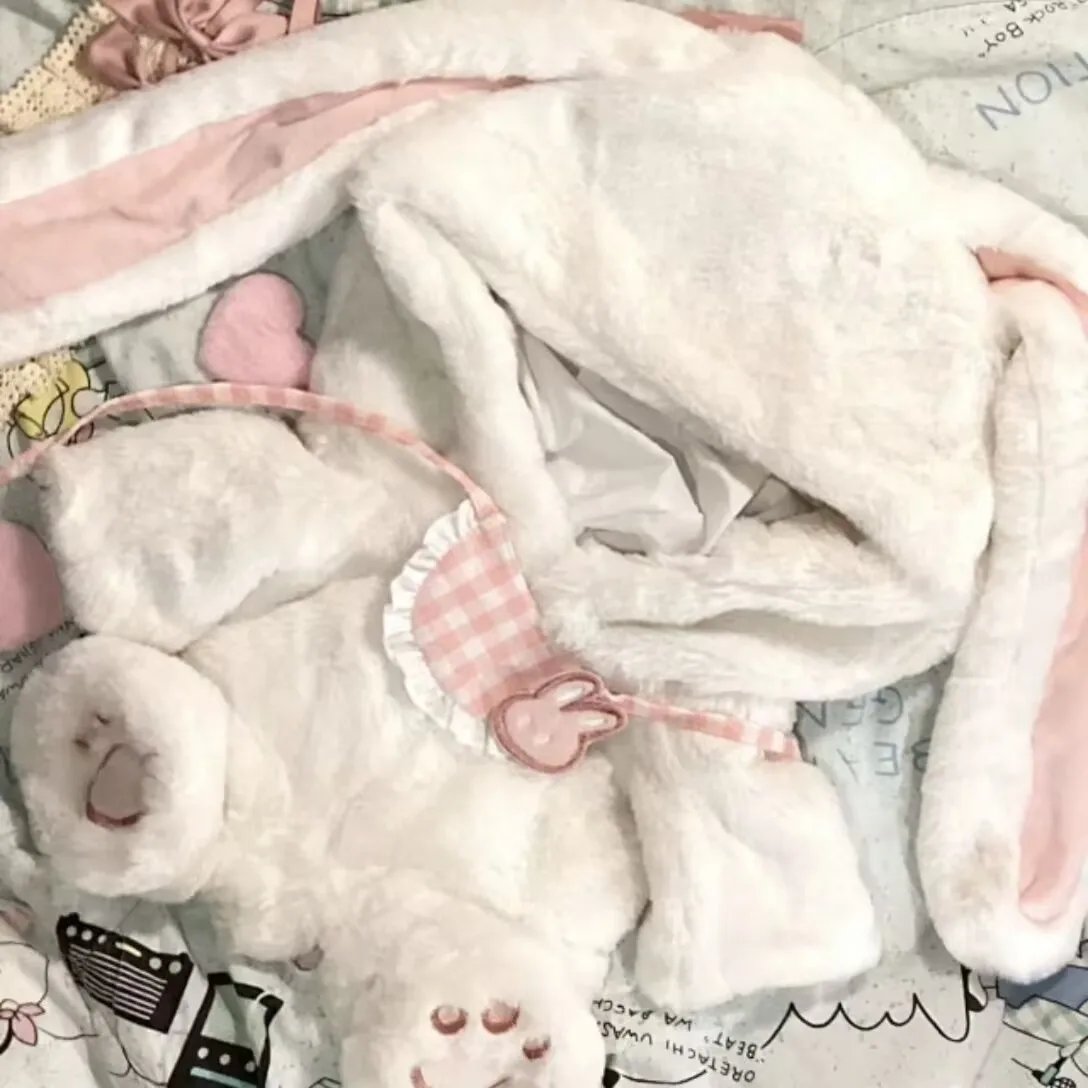 

Пара сидящих детской одежды диаметром 40 см, чтобы наслаждаться хлопковой куклой, счастливым кроликом и милой плюшевой одеждой, которые изменить в