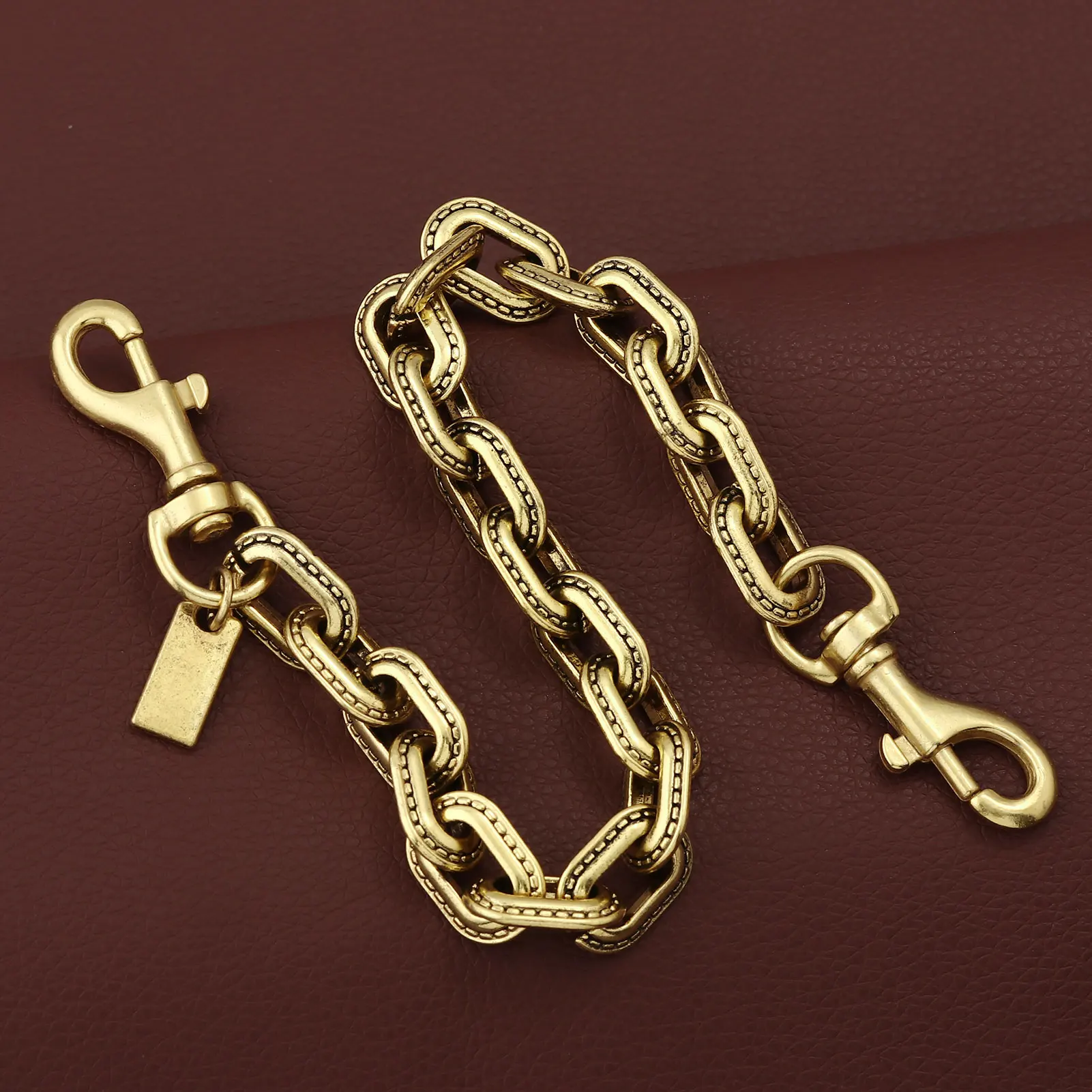 2025 All-season Versatile Metal Two-color Chain Bag Pendant Women's Cross-border Popular New Fashion Bag Pendant Jewelry Gift gallery 1