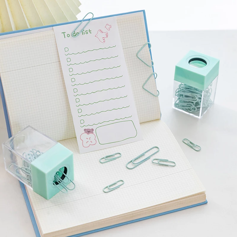 Reutilizáveis e Rustproof Paper Clips, Clipes de Papel, Adequado para o Escritório, Paperclipes, Papelada, Casa, Escola, Hospital, Pessoal, 20pcs