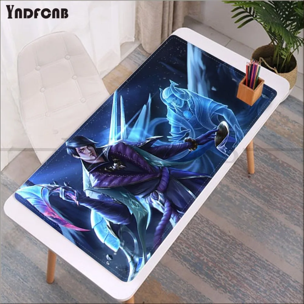 Imagem -03 - Borracha Gaming Mouse Pad para Gamer Durável Desktop Mousepad Lol Aphelios Tamanho Novo