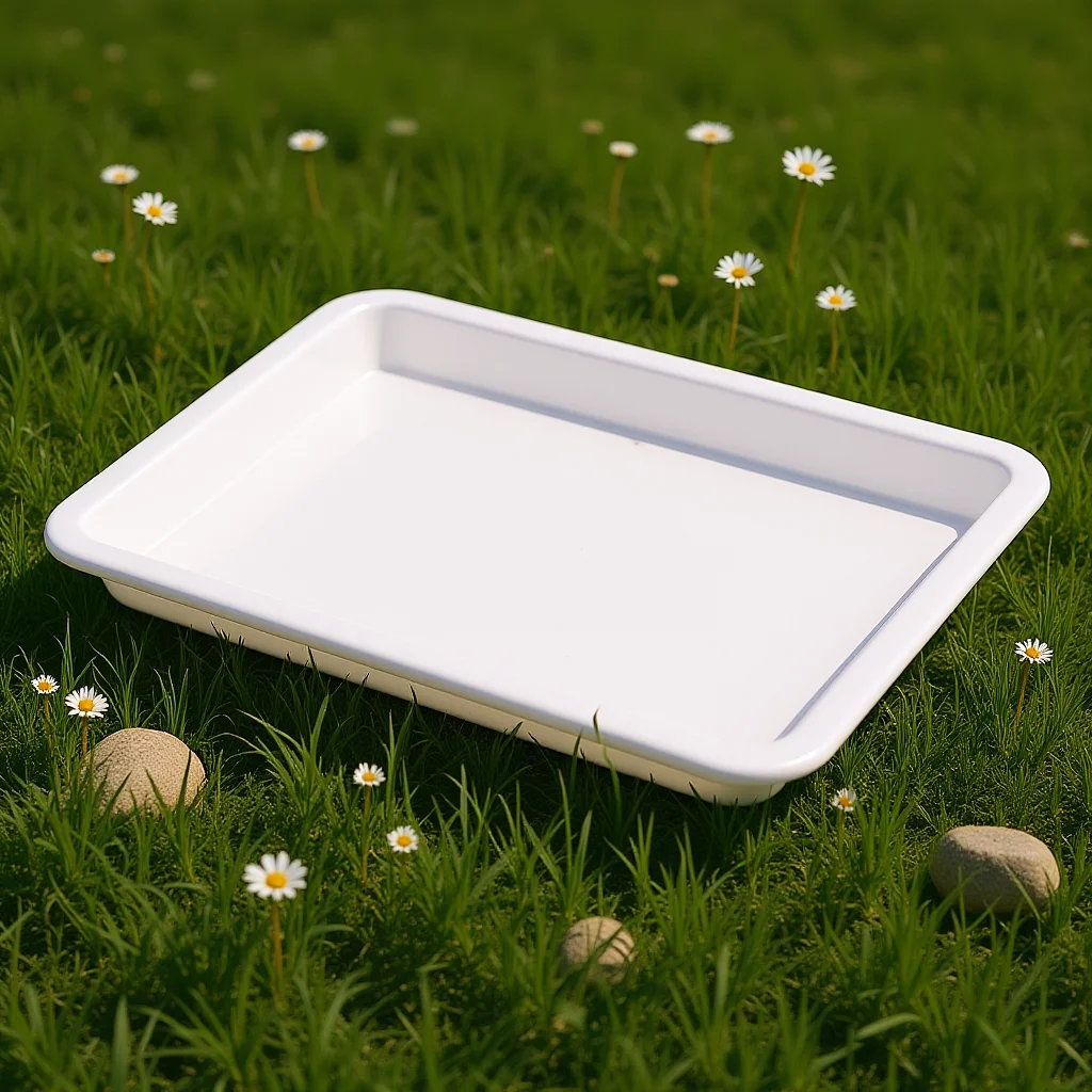 

Chemical Experimental Tray 2.5Cm Deep Leak-Proof Acid Alkali Resistant Plastic Storage Plate Lab Mixing Tool Organizer