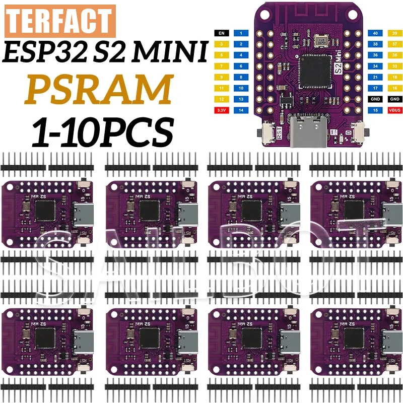 1-10PCS ESP32 S2 Mi… - image
