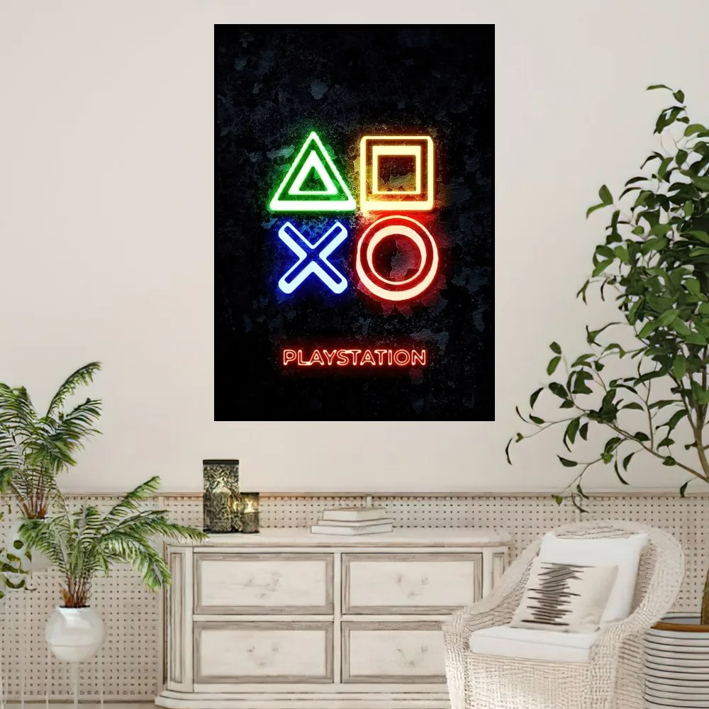 Game P-PlayStation Console P-PS5 Poster Small Prints Wall Painting Bedroom Living Room Wall Sticker Office