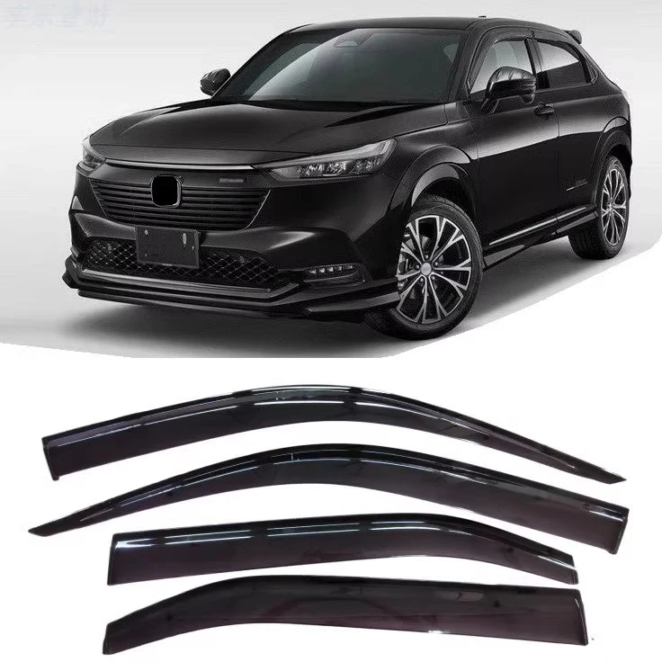 Car Sun Rain Guard Door Visor ABS Material Sun Visor Car Accessories Window Visor for Honda VEZEL/HR-V 2023-ON