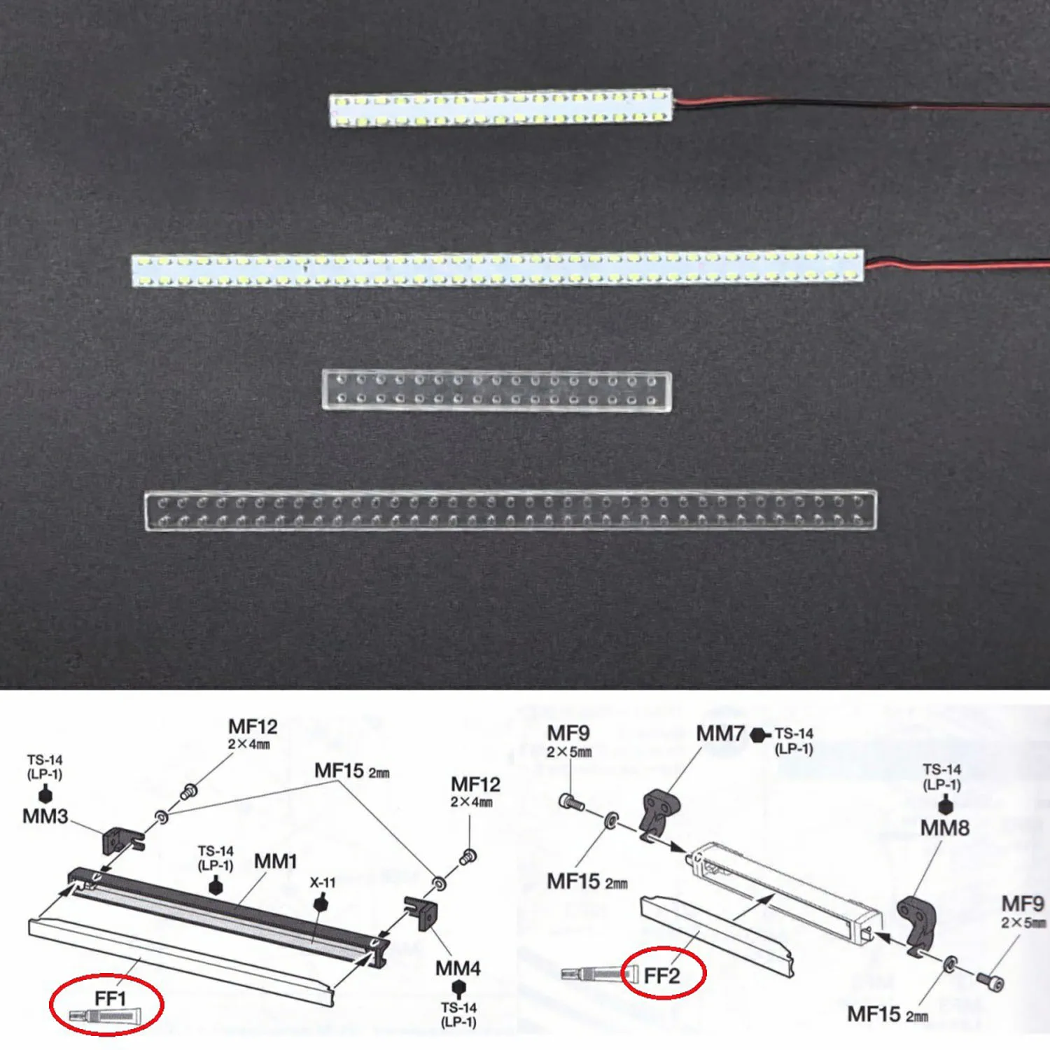 

Plastic LED Light Box for 1/14 TAMIYA DIY 4*2 Radio Control Tractor Truck 56379 770S RC Lorry Vehicle Model Upgrade Part