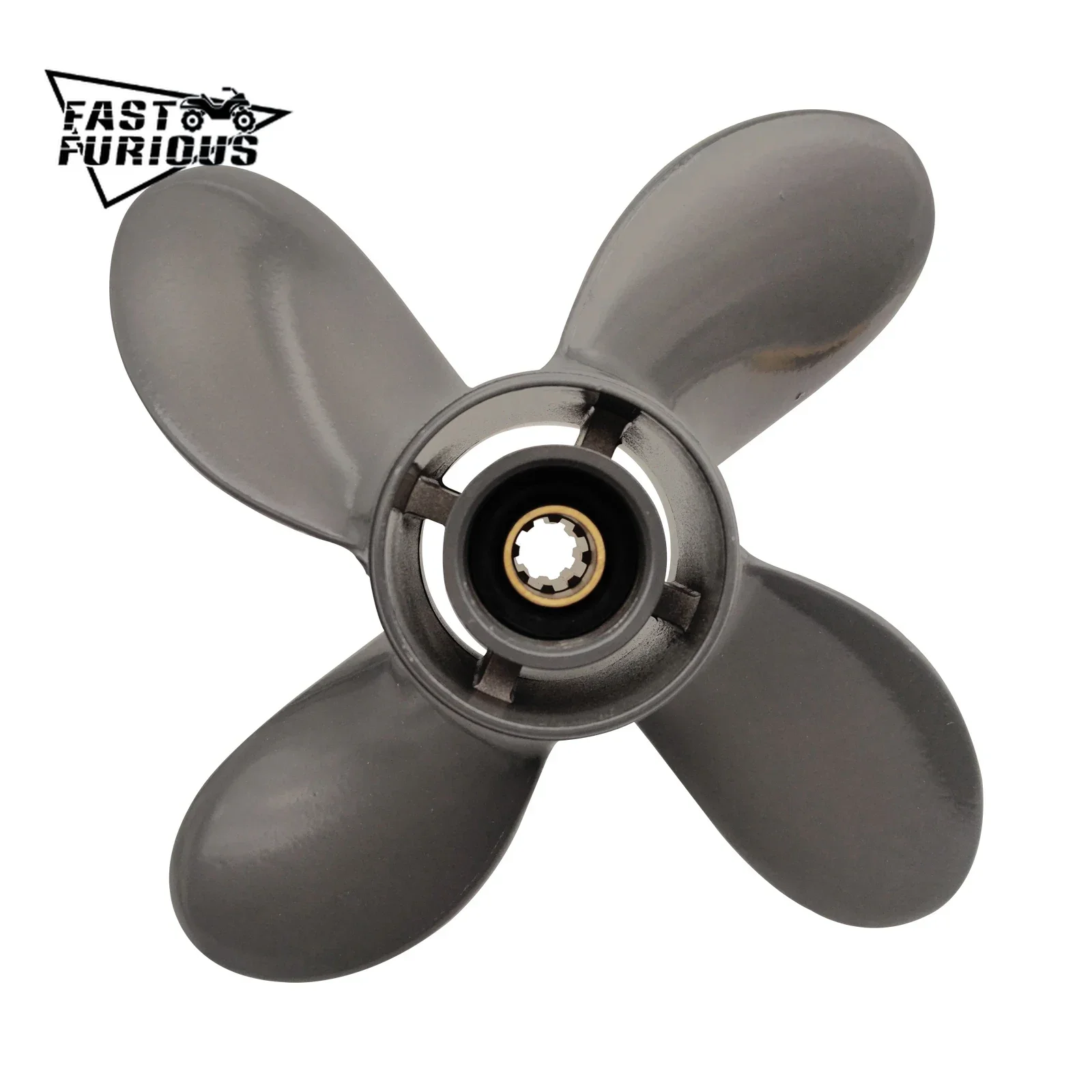 Propeller 9 1/4X10 For Honda and Yamaha Outboard BF8D BF9.9D BF9.9 BF15A BF15D BF20 8 Splines 58134-ZV4-010AH