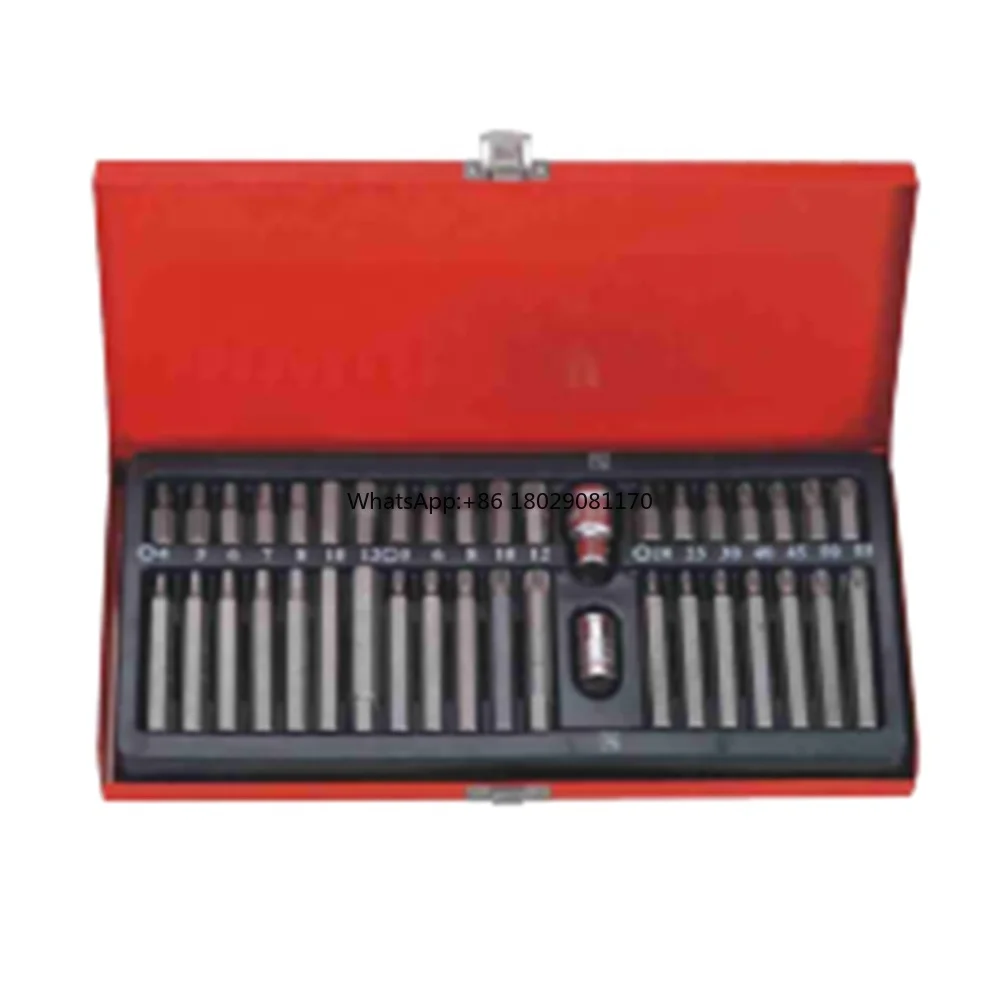 19pc 1/4 and 1/2 Dr. Hex Type Bit Socket Set (VT19068)