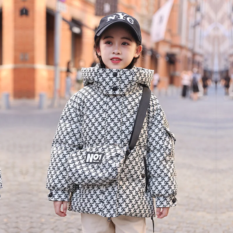 5-14 Years Old Girl Winter Clothes 2023 Winter New Fashion Design Thick Warm Children's down Jacket Girl Winter Coat