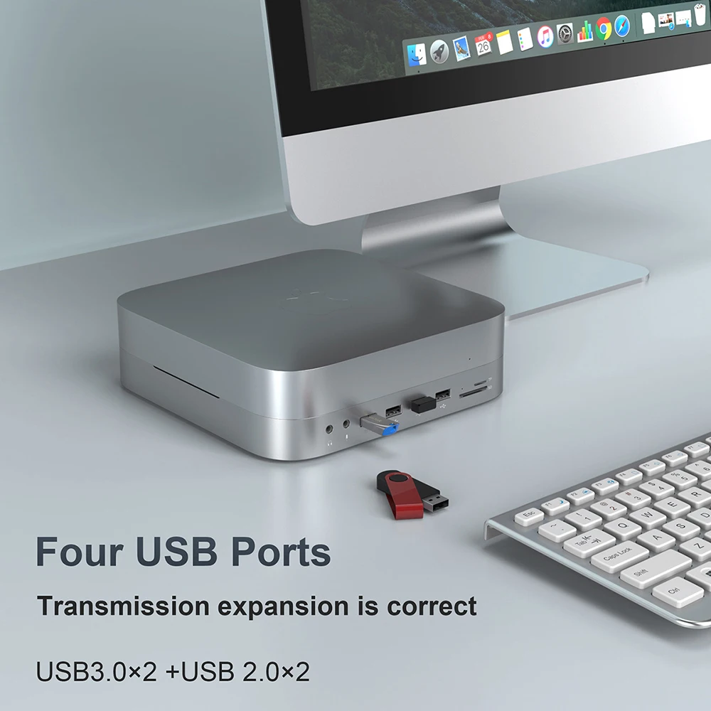 

Usb C HDD SSD Enclosure Sata Dock Hard Disk Box Docking Station Mini Hub Hdmi for Mac Laptop PC Apple Office Computer Display