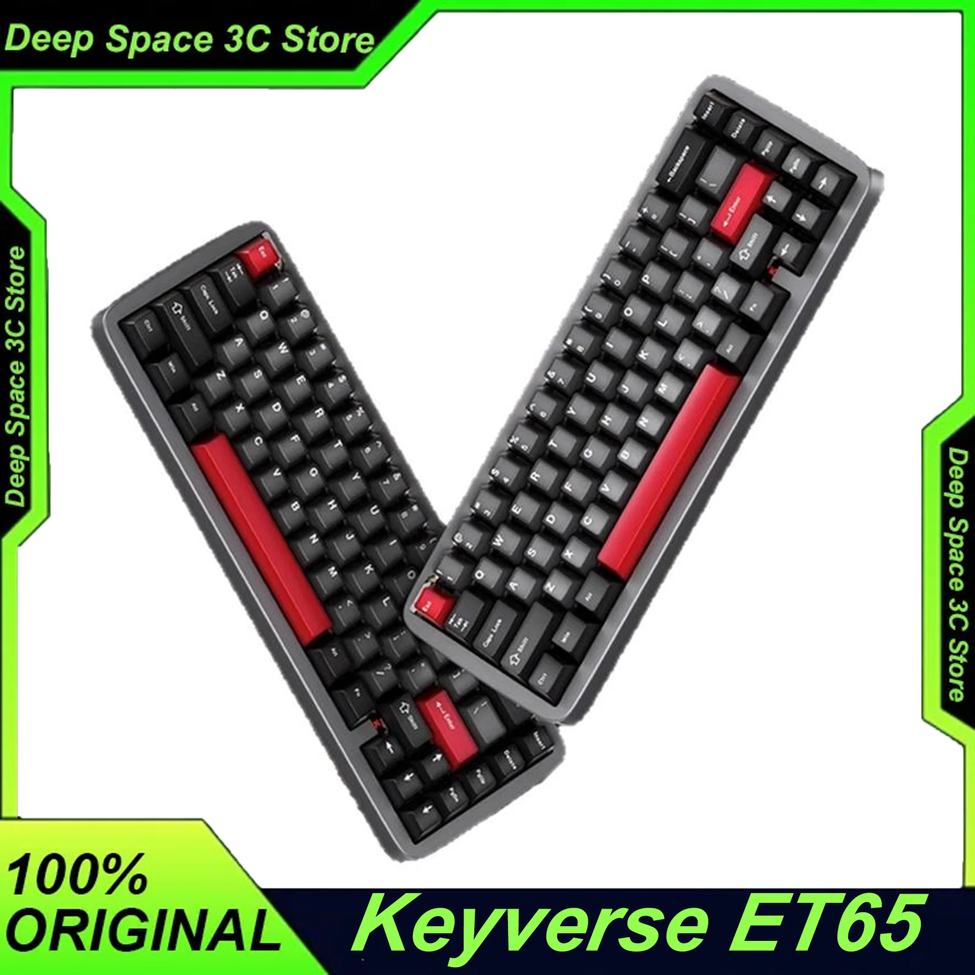 

Keyverse Eternity 65 ET65 Игровая клавиатура из алюминиевого сплава с настраиваемым магнитным переключателем TTC POM Magneto RT0.001MM 0,08MS