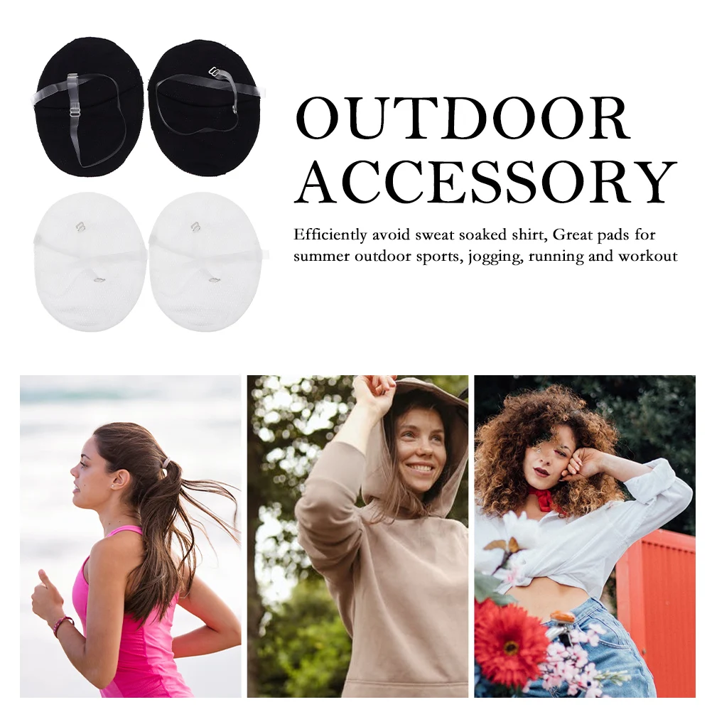 وسادات تحت الإبط قابلة لإعادة الاستخدام من البوليستر للنساء وسادة الإبط للصيف والرياضات الخارجية والجري والركض المحمولة