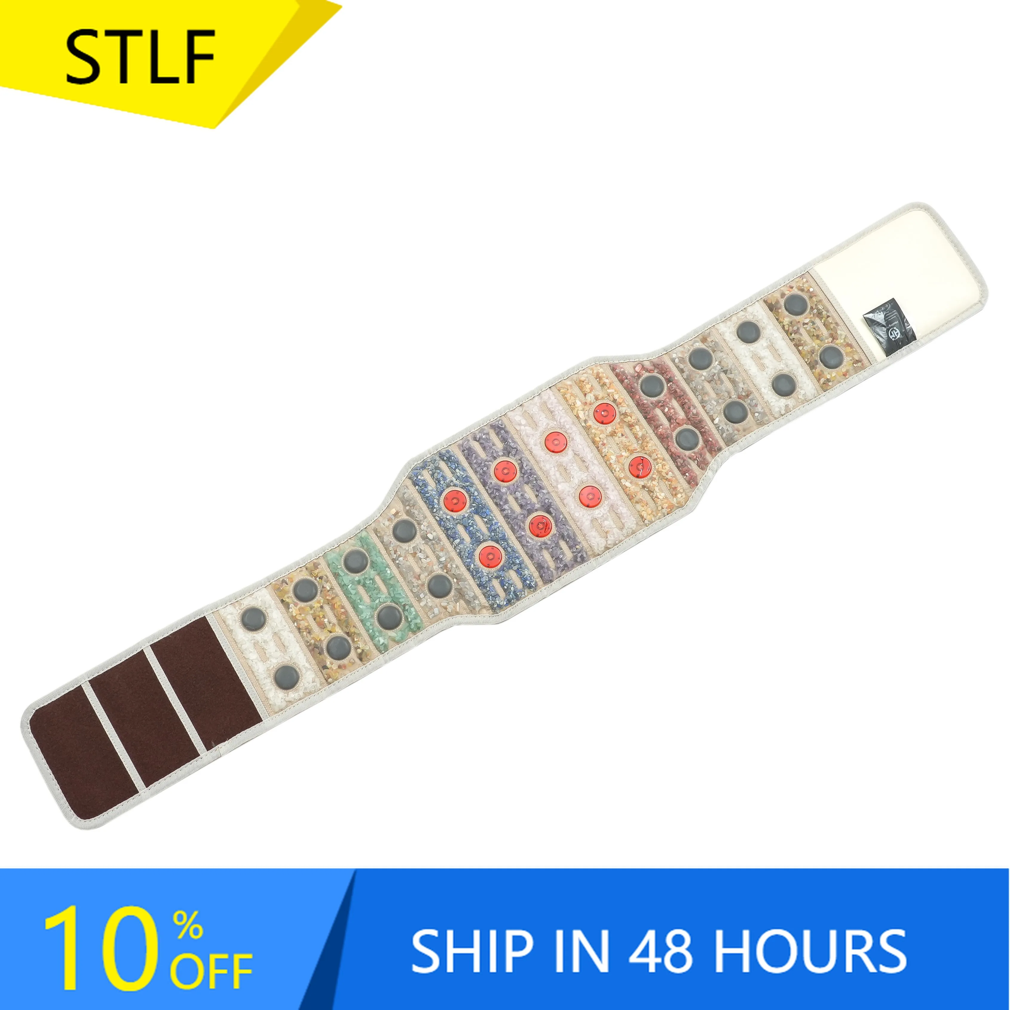 

Массажер для талии STLF с красным фотонным светом и магнитным поясом, снимает боль в спине и талии.