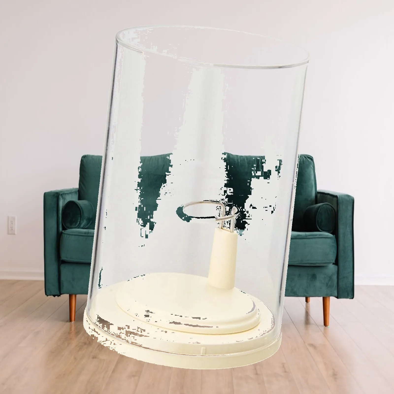 Clear Display Case for Doll Dustproof Protective Stackable Showing Cabinet