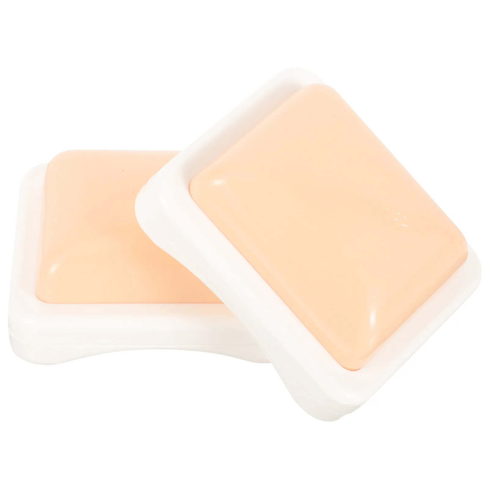2Pcs Injection Pad for Training Intramuscular Practice Students Nurses with Artificial Skin Realistic Feel Portable