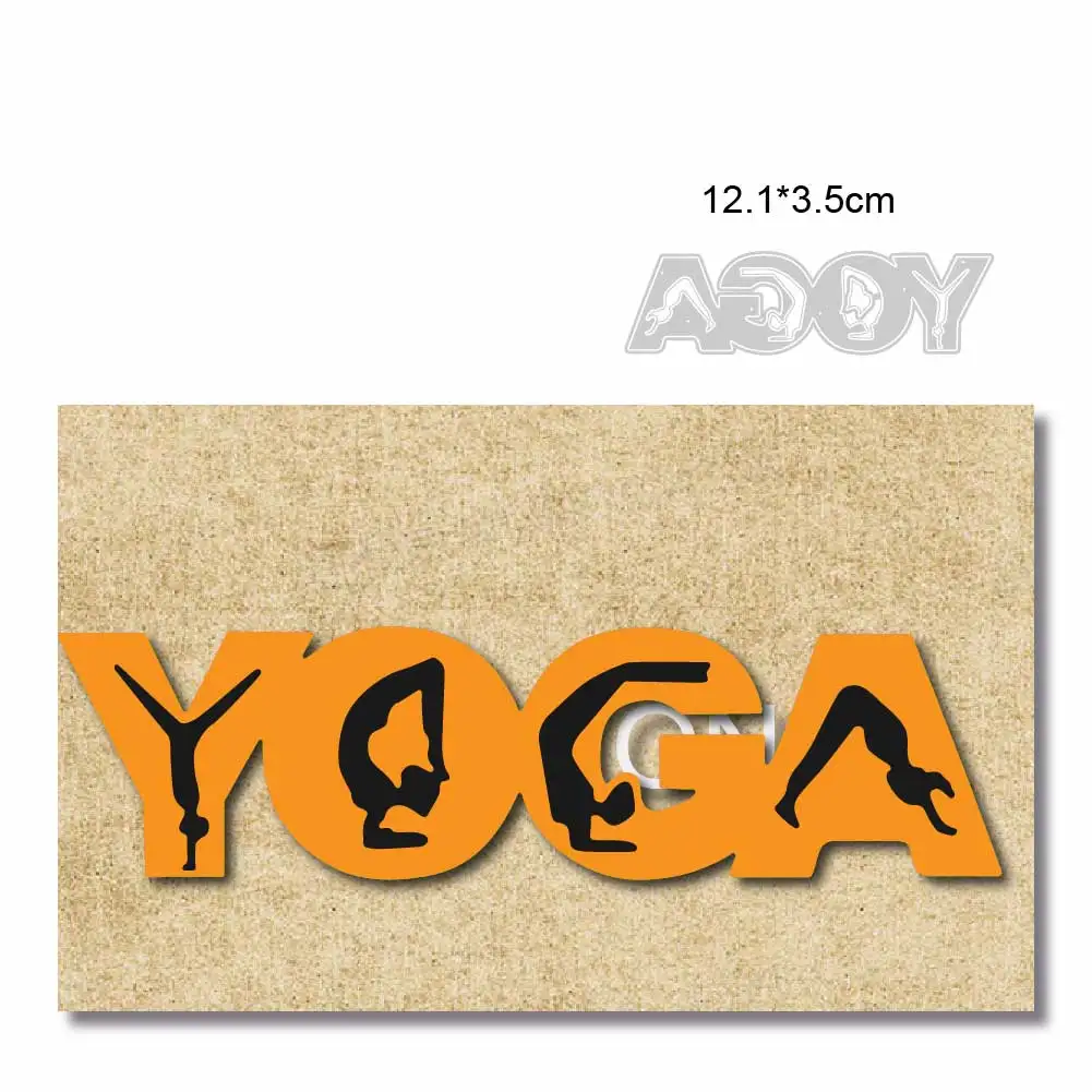 Words Yoga Metal Cutting Dies 2024 Scrapbook Card Making Paper Craft Knife Mold Blade Punch Stencils Die Cut