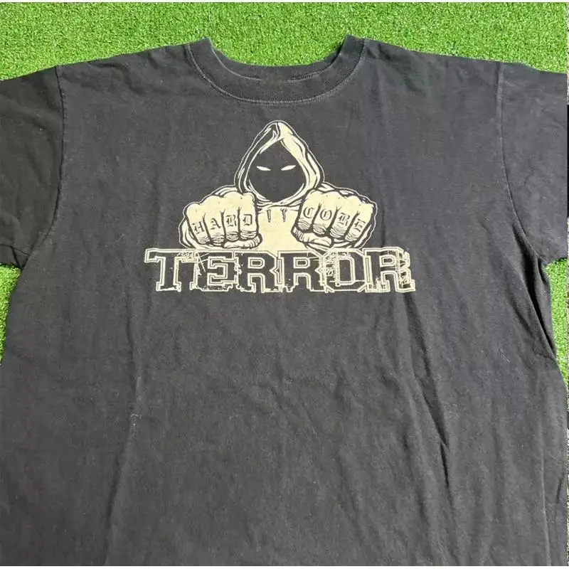 

Черная хлопковая футболка с группой ужаса для фанатов, полный размер S 5Xl