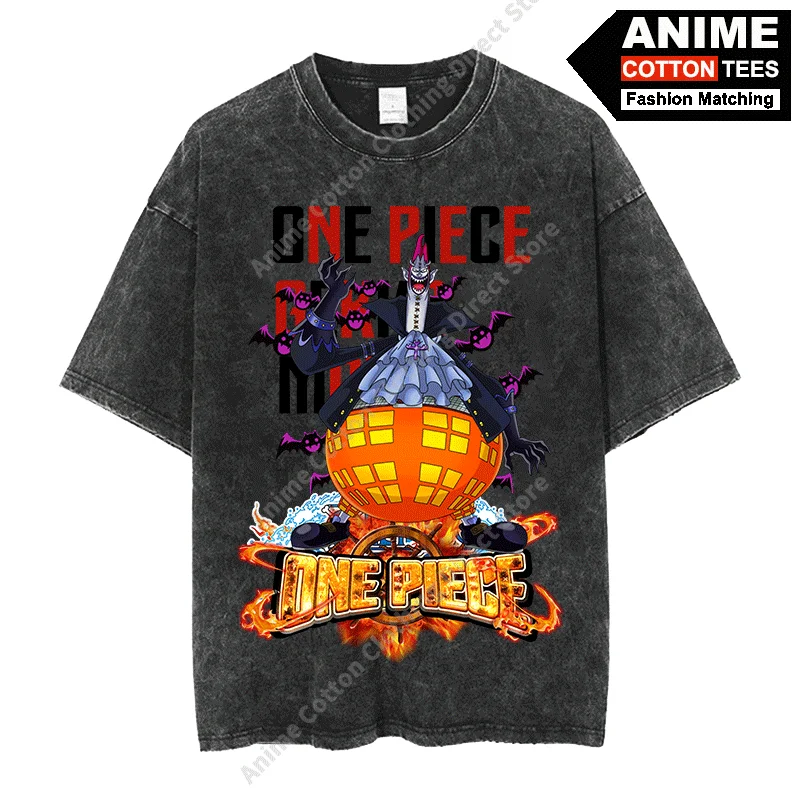 

Anime ONE PIECE - Zombie Corps · Gekko Moria Print T Shirt y2k Harajuku Hip Hop Street Men Women Short Sleeve Cotton Loose Tees