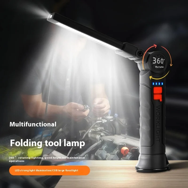 Xiaomi Rechargeable Camping LED Flashlight Work Light with Magnet and Hook IP64 Waterproof 5 Lighting Modes Suitable for Night