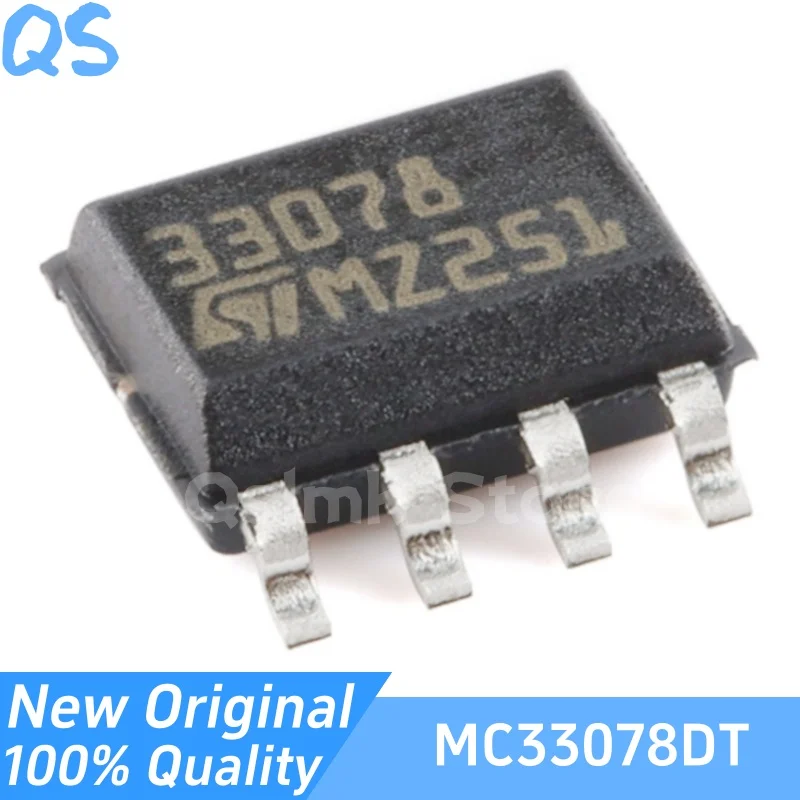 New Original MC33078DT 33078 SOP-8 Low Noise Operational Amplifier Chip