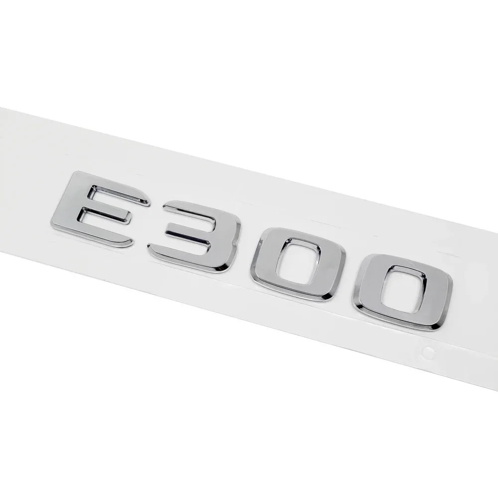 ABS البلاستيك E300 E320 E320L الجذع الخلفي شارة الشعار شعار ملصق لمرسيدس بنز E الفئة W207 W210 W211 W212 W213