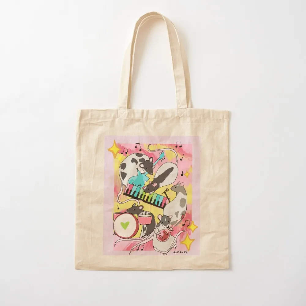 

Pastel Rat Band Tote Bag hand bag ladies Women's handbag shopping bag logo
