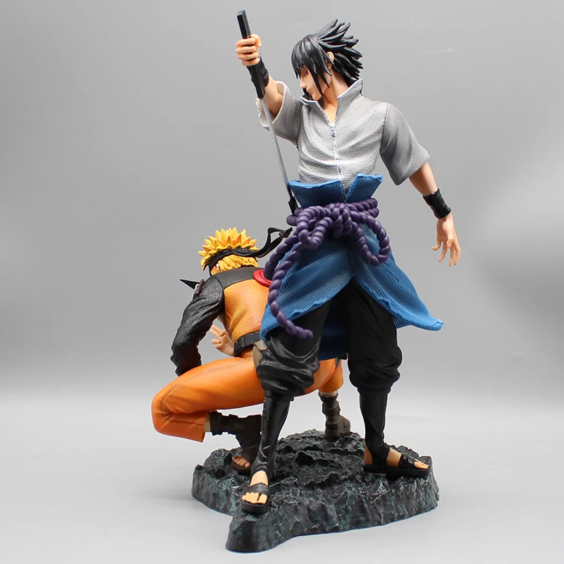 ชุดสะสม Action FIGURE Anime นารูโตะอุซึมากินารูโตะ Uchiha Sasuke PVC โมเดลเครื่องประดับรูปปั้นของเล่นของขวัญตกแต่งตั้งโต๊ะ