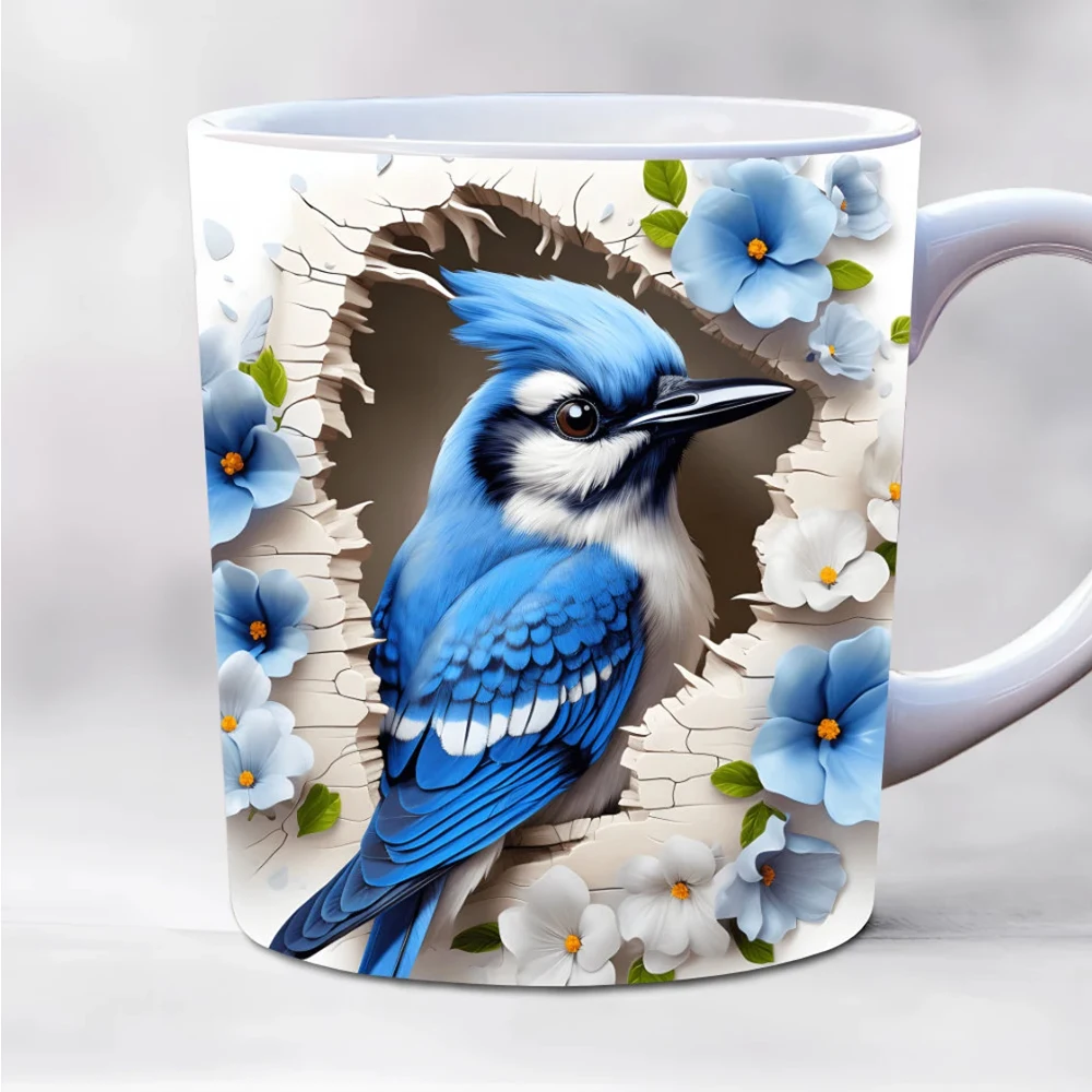 l love bird mug tits picture coffee mug 11oz ceramic tea cup bird watching enthusiasts friends birthday gift mug