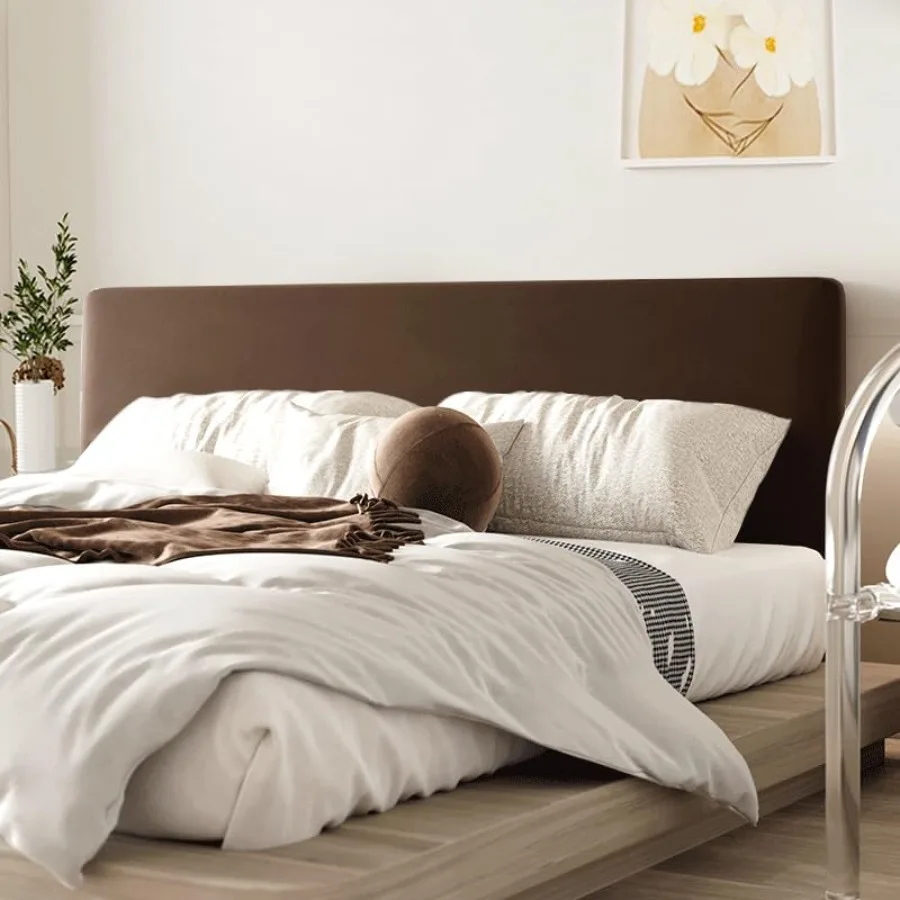 

Velvet Headboard Covers Stretch Bed Headboard Slipcover for Queen Cal King Size Universal Solid Color Dustproof Bed Head Protec