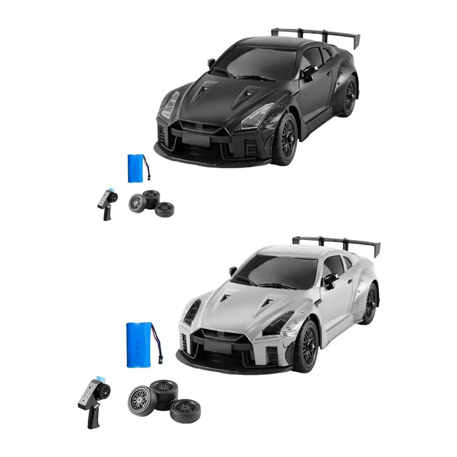 

1/16 Scale RC Drifting Car Present with Light with 4 Tires Model Vehicle