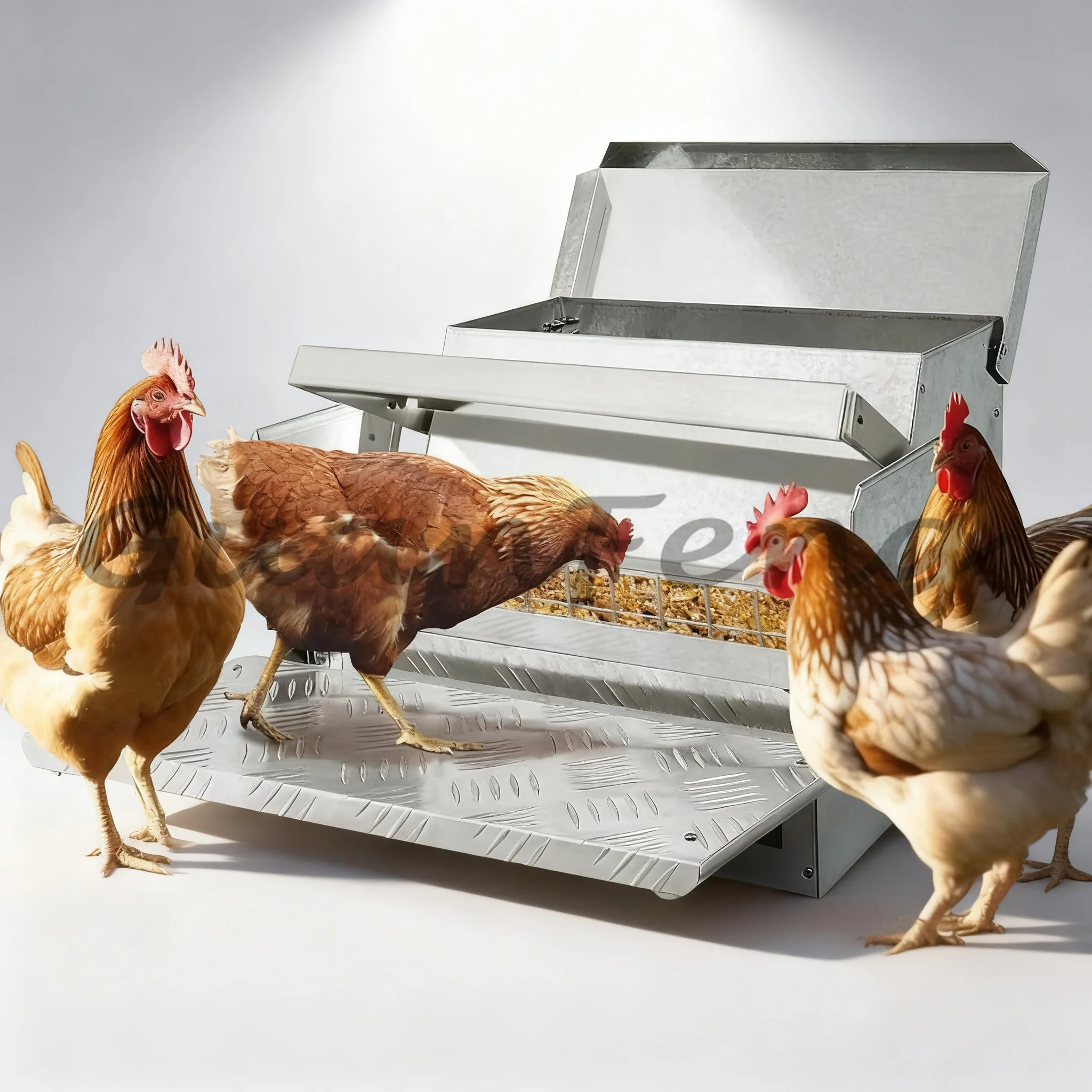 Automatic Poultry Breeding Equipment Chicken Duck Goose Feeding Trough for Chicken Coop
