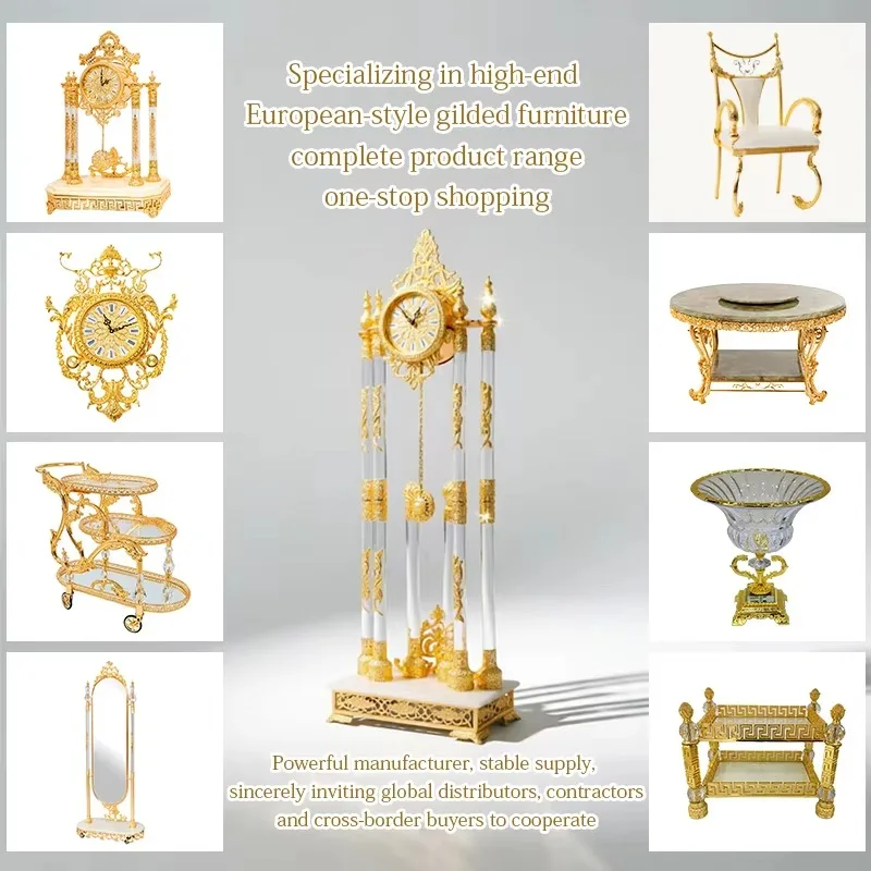 European Luxury Dining Cart Custom Carved Golden Copper Trolley for Hotel Family Kitchen Outdoor Living Room Home Bar Modern