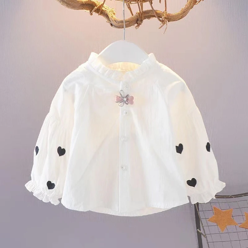 18M-6T spring autumn child kids girls cute cotton blouse
