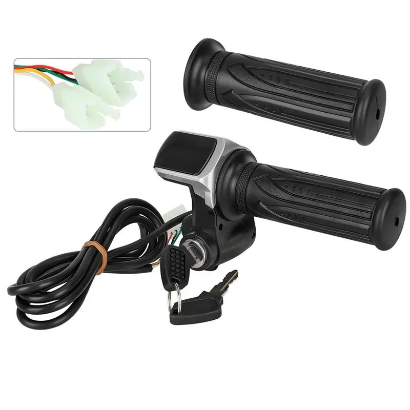 

ABHS-Handle Switch Lock LCD Display Screen 36V Universal Electric Scooter Brake Speed Control Handle