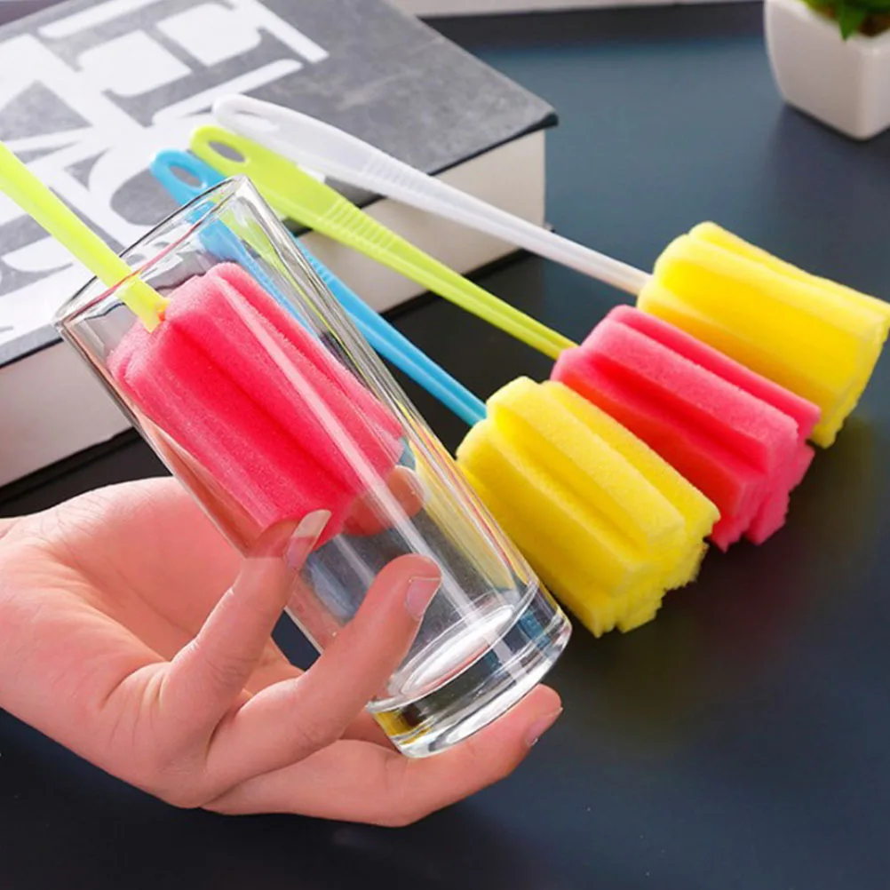 

2pcs CupBrush BottleMug Bottle Cleaning Brush WineGlass LongHandle NonScratch KitchenTool BabyBottleCleaning Brush