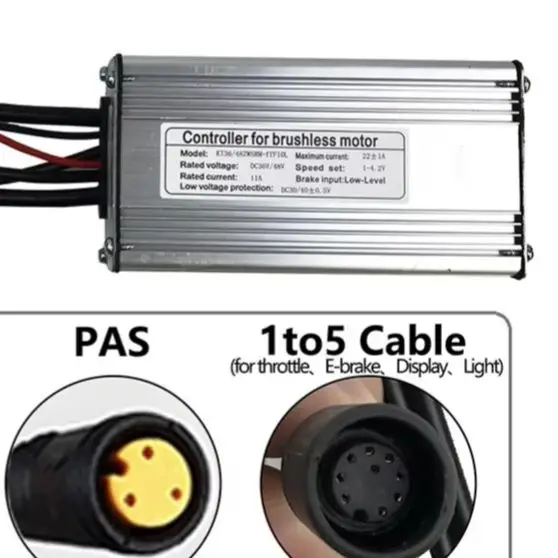 

36/48V 22A -KT Ebike Square Wave Controller For 500W Brushless Motors 9Pin Efficient Power Management All-Weather Reliability