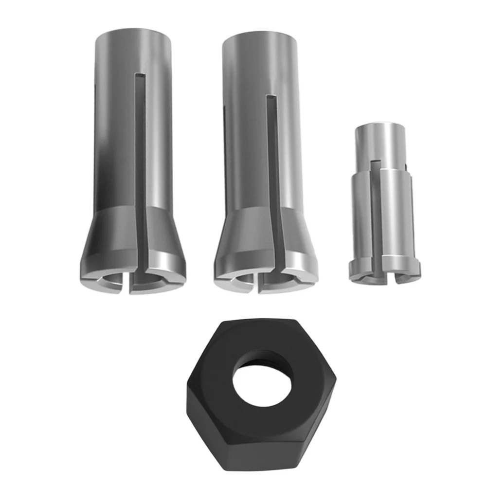 

1set Engraving Machine Nut Chuck For M14 Nut With 3.175/6/6.35MM Metal Chuck Electric Router Milling Cutter Power Tools Parts